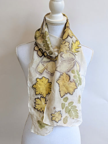 Silk Habotai Eco-Printed Scard