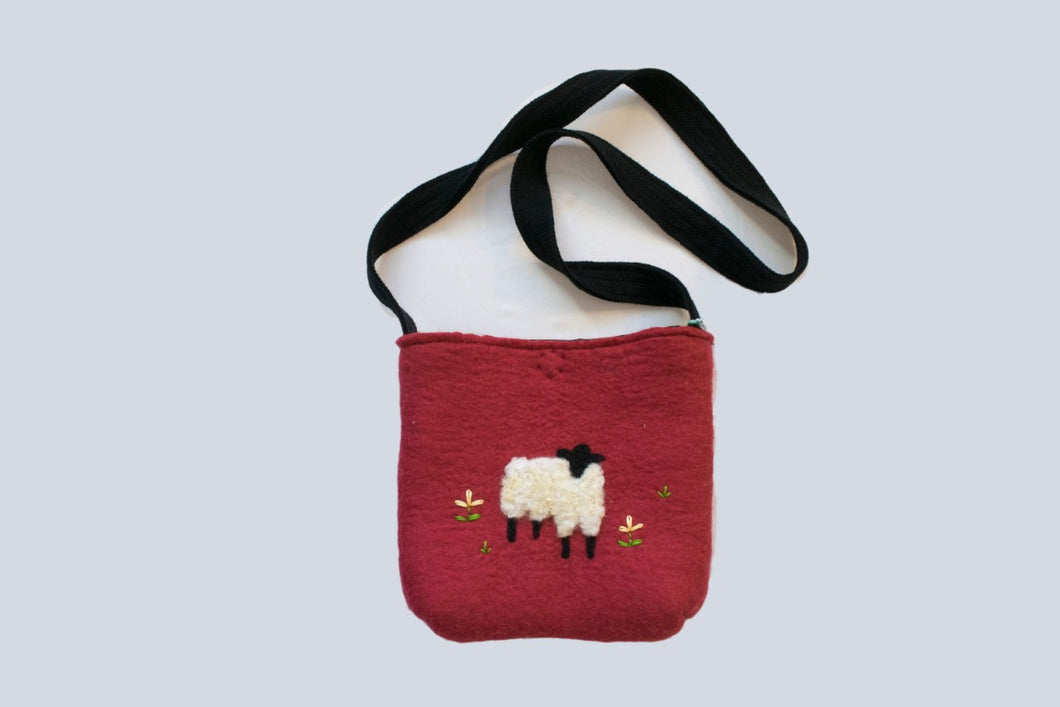 Red Sheep's in the Meadow Purse