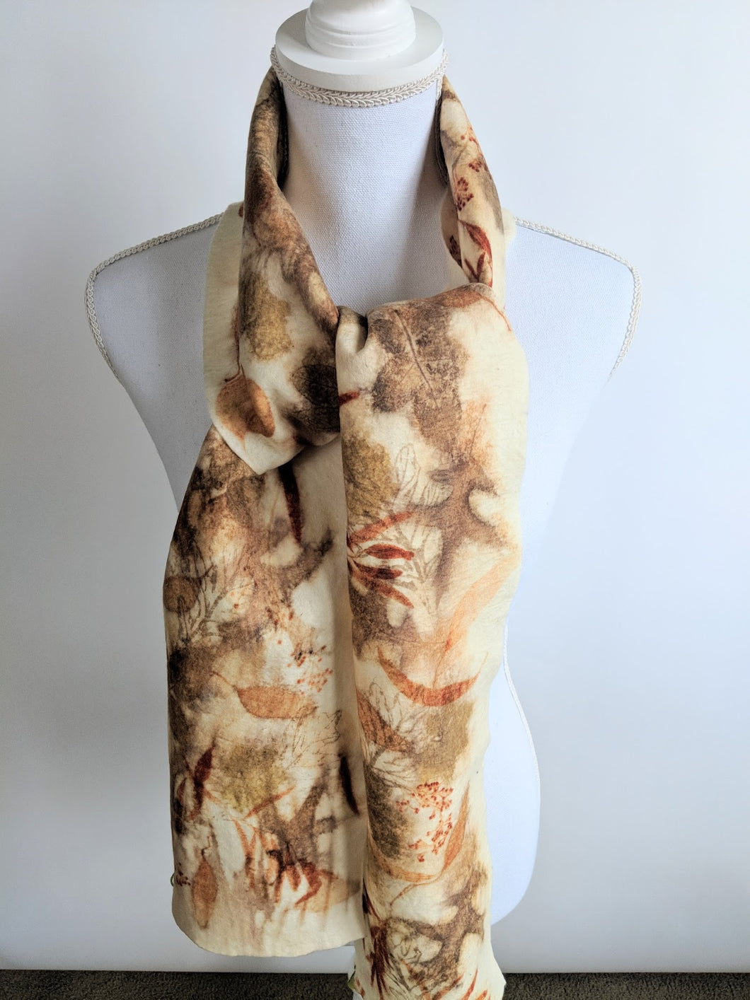 Merino Eco-print scarf