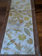Raw Silk & Pure Linen Botanically Printed Table Runner